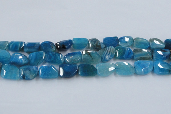 CAG8504 15.5 inches 15*20mm - 18*25mm freeform dragon veins agate beads