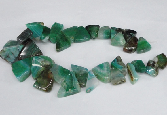 CAG8545 Top drilled 15*20mm - 25*30mm freeform dragon veins agate beads
