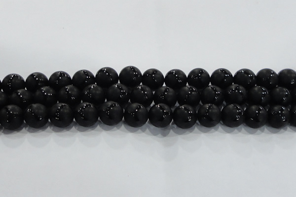CAG8738 15.5 inches 16mm round matte tibetan agate gemstone beads