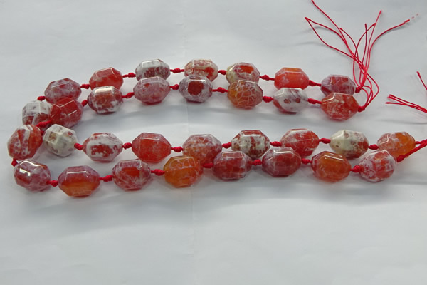 CAG9065 15.5 inches 15*20mm nuggets fire crackle agate beads