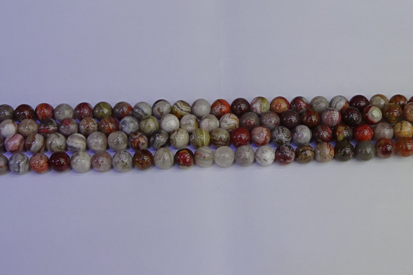 CAG9111 15.5 inches 6mm round Mexican crazy lace agate beads