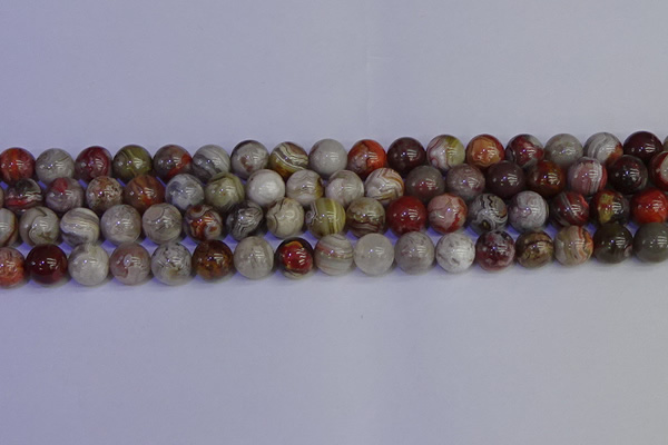 CAG9113 15.5 inches 10mm round Mexican crazy lace agate beads