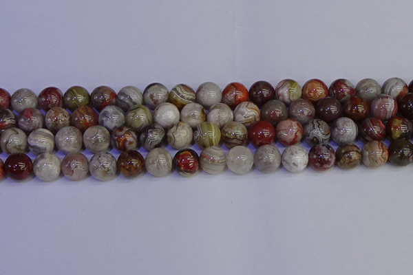 CAG9114 15.5 inches 12mm round Mexican crazy lace agate beads