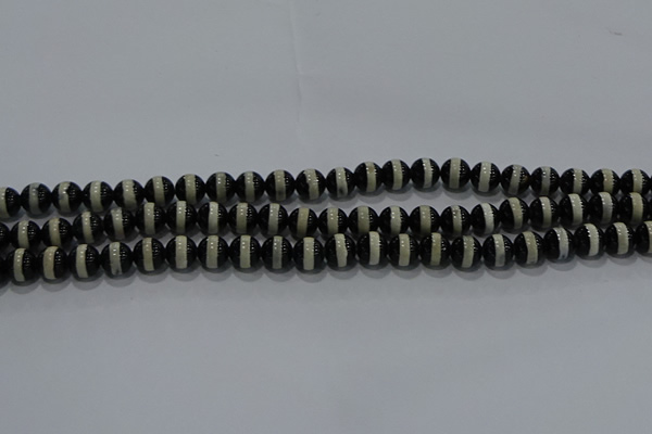 CAG9132 15.5 inches 6mm round tibetan agate beads wholesale