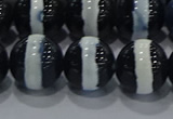 CAG9136 15.5 inches 14mm round tibetan agate beads wholesale