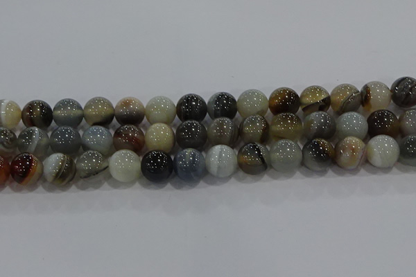 CAG9152 15.5 inches 14mm round line agate beads wholesale