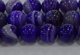 CAG9171 15.5 inches 8mm round line agate beads wholesale