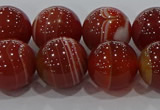 CAG9181 15.5 inches 14mm round line agate beads wholesale