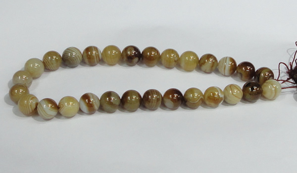 CAG940 16 inches 14mm round madagascar agate gemstone beads