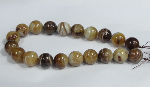CAG943 16 inches 20mm round madagascar agate gemstone beads
