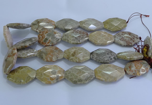 CAG9440 22*30mm - 25*35mm faceted freeform chrysanthemum agate beads
