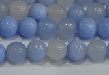 CAG9446 15.5 inches 6mm round blue agate beads wholesale