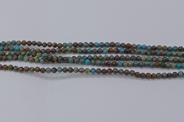 CAG9470 15.5 inches 3mm round blue crazy lace agate beads