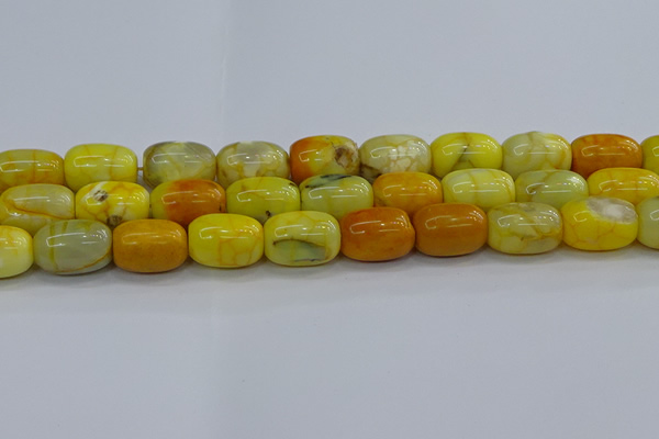 CAG9541 15.5 inches 13*18mm drum dragon veins agate beads