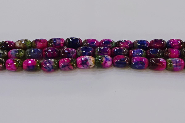 CAG9548 15.5 inches 13*18mm drum dragon veins agate beads