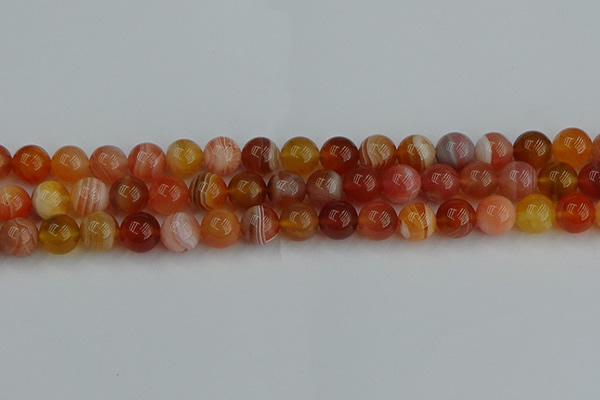 CAG9563 15.5 inches 10mm round red botswana agate gemstone beads