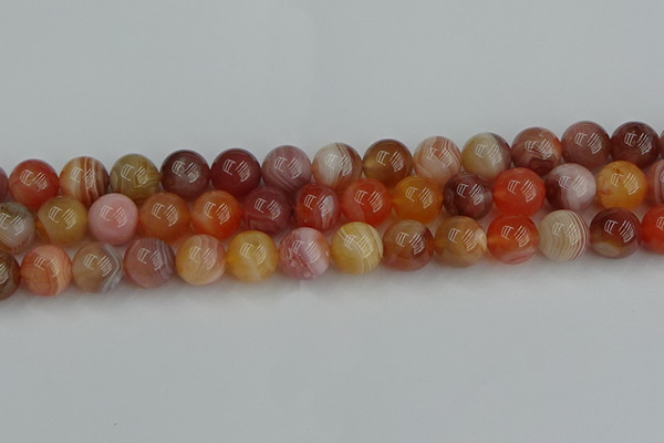 CAG9564 15.5 inches 12mm round red botswana agate gemstone beads