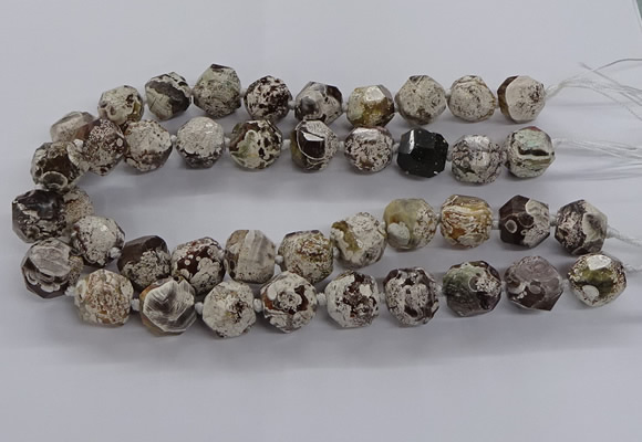 CAG9611 15.5 inches 14*16mm - 15*18mm faceted nuggets ocean agate beads