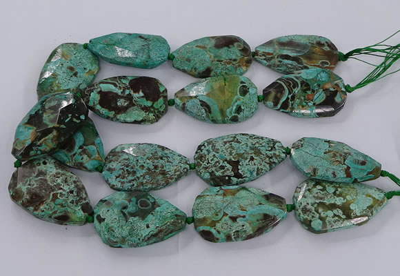 CAG9619 15.5 inches 30*45mm - 35*50mm freeform ocean agate beads