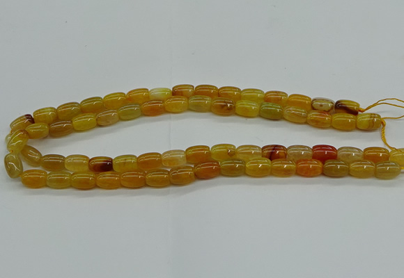 CAG9621 15.5 inches 8*12mm drum dragon veins agate beads wholesale