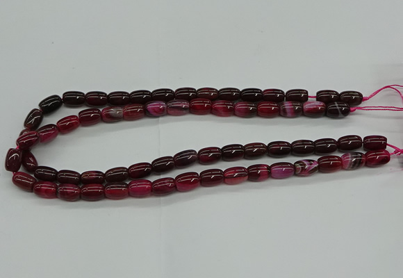 CAG9623 15.5 inches 8*12mm drum dragon veins agate beads wholesale