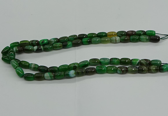 CAG9625 15.5 inches 8*12mm drum dragon veins agate beads wholesale