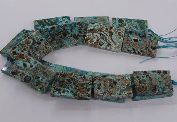 CAG9697 15.5 inches 30*45mm - 35*50mm rectangle ocean agate beads