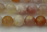 CAG9720 15.5 inches 8mm faceted round colorful agate beads wholesale