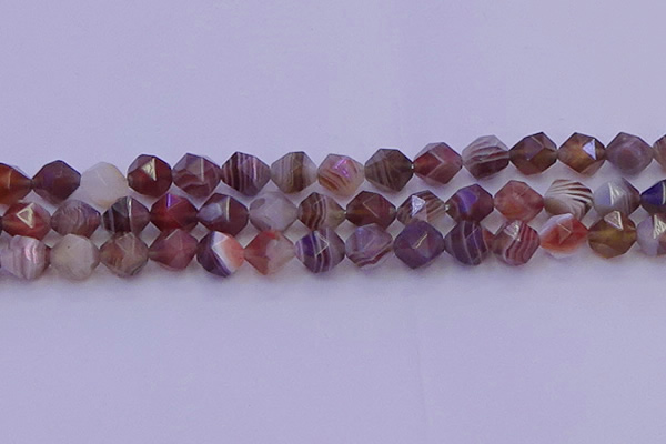 CAG9794 15.5 inches 12mm faceted nuggets botswana agate beads