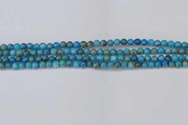 CAG9931 15.5 inches 4mm round blue crazy lace agate beads