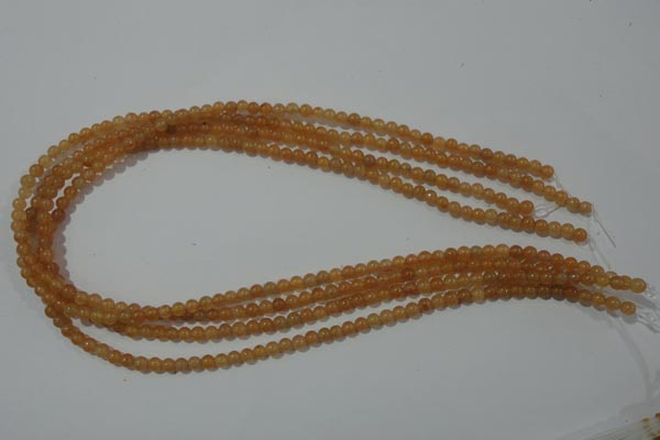 CAJ350 15.5 inches 4mm round red aventurine beads wholesale