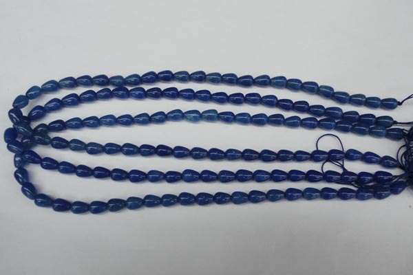 CAJ571 15.5 inches 6*8mm teardrop blue aventurine beads wholesale