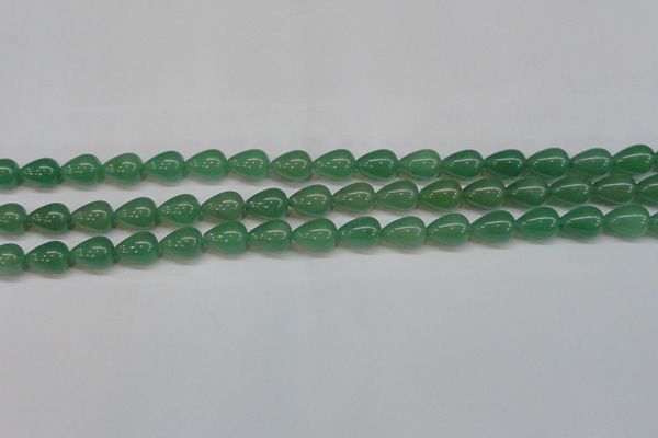 CAJ632 15.5 inches 10*14mm teardrop green aventurine beads