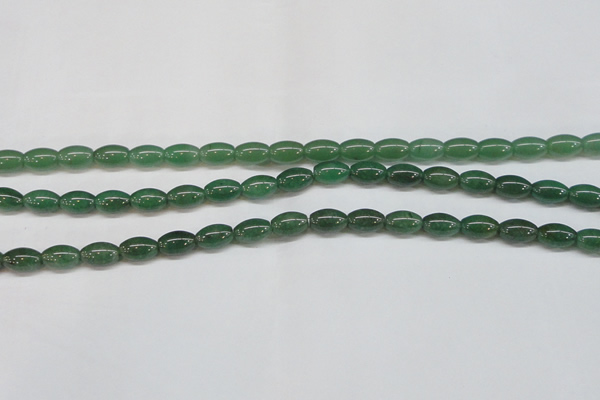 CAJ644 15.5 inches 8*12mm rice green aventurine beads