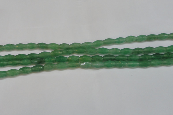 CAJ651 15.5 inches 8*12mm hexahedron green aventurine beads