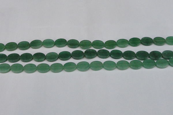 CAJ678 15.5 inches 10*14mm oval green aventurine beads