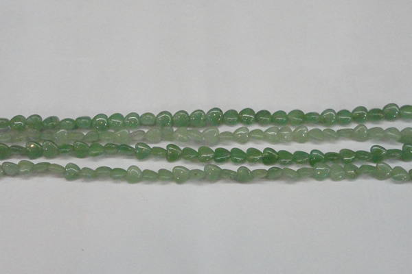 CAJ683 15.5 inches 8*8mm heart green aventurine beads
