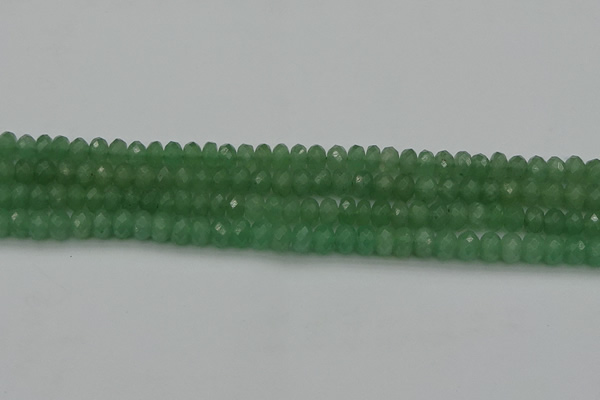 CAJ703 15.5 inches 6*10mm faceted rondelle green aventurine beads