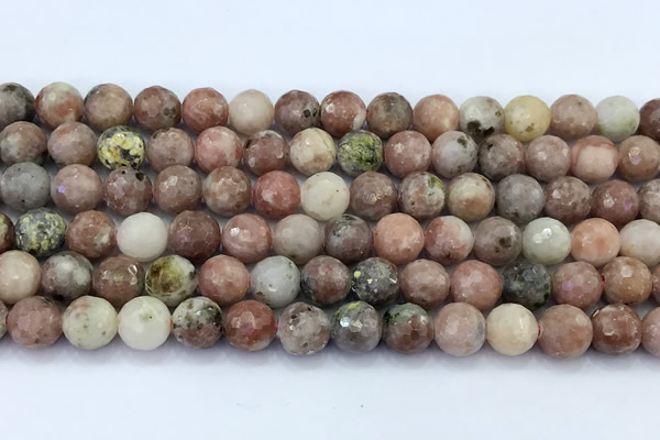 CAJ861 15 inches 8mm faceted round jade gemstone beads