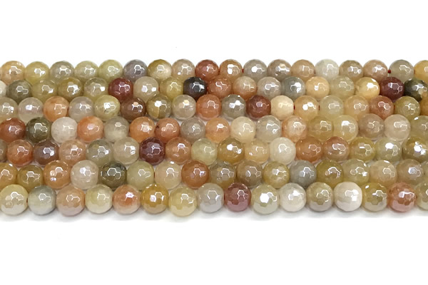 CAJ865 15 inches 6mm round jade gemstone beads