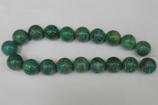 CAM1008 15.5 inches 20mm round natural Russian amazonite beads