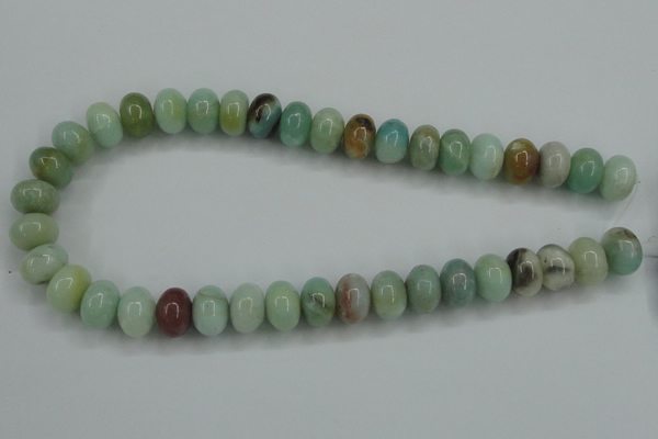 CAM103 15.5 inches 10*14mm rondelle amazonite gemstone beads