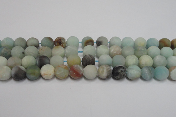 CAM1104 15.5 inches 12mm round matte amazonite beads wholesale