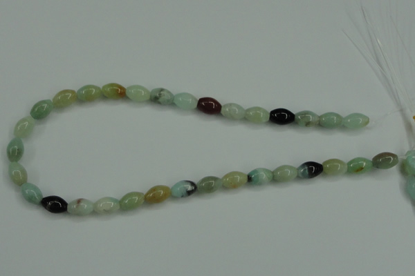 CAM111 15.5 inches 8*12mm rice amazonite gemstone beads wholesale