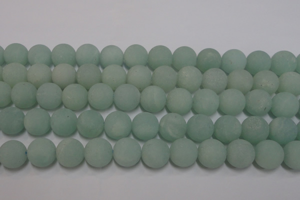 CAM1116 15.5 inches 16mm round matte amazonite beads wholesale
