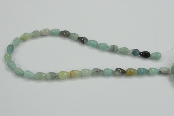 CAM114 15.5 inches 8*12mm teardrop amazonite gemstone beads