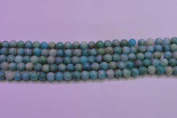 CAM1252 15.5 inches 8mm round natural Russian amazonite beads