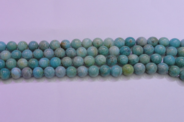 CAM1254 15.5 inches 12mm round natural Russian amazonite beads
