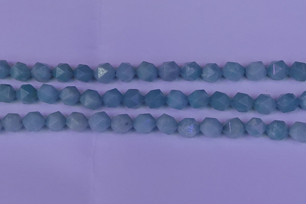 CAM1419 15.5 inches 12mm faceted nuggets Chinese amazonite beads