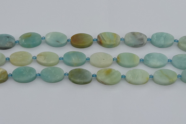 CAM1428 15.5 inches 15*22mm oval Chinese amazonite beads